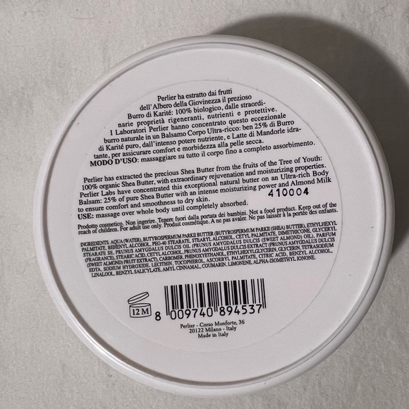 💦NWT💦 PERLIER SHEA BUTTER + SWEET ALMOND BODY BALM 6.7oz - Picture 4 of 5
